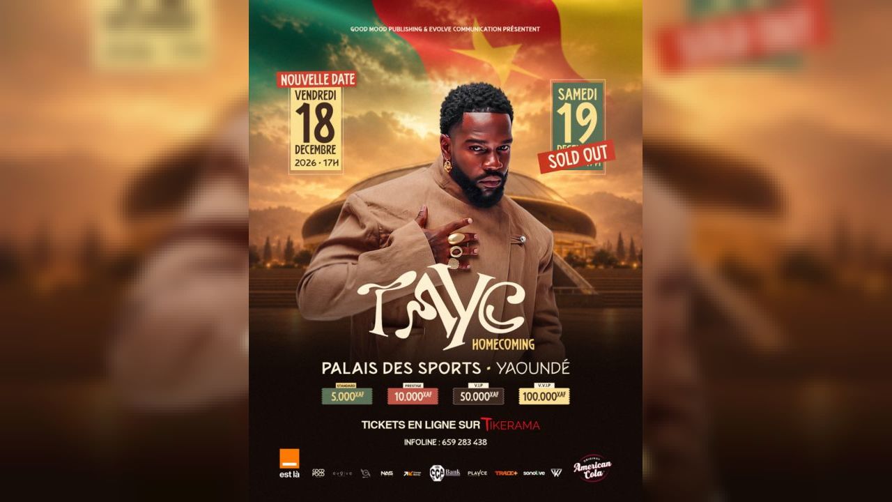 Tayc Homecoming 🇨🇲  |  18 décembre