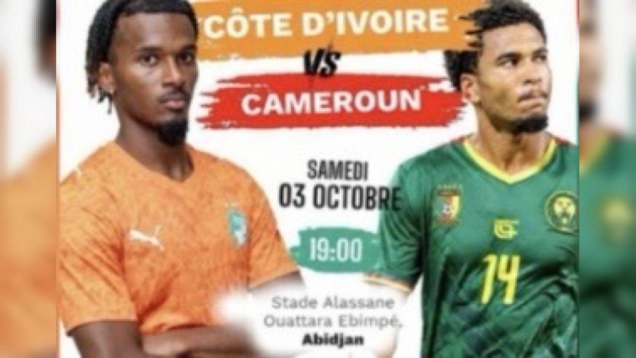 match Côte d’Ivoire vs Cameroun