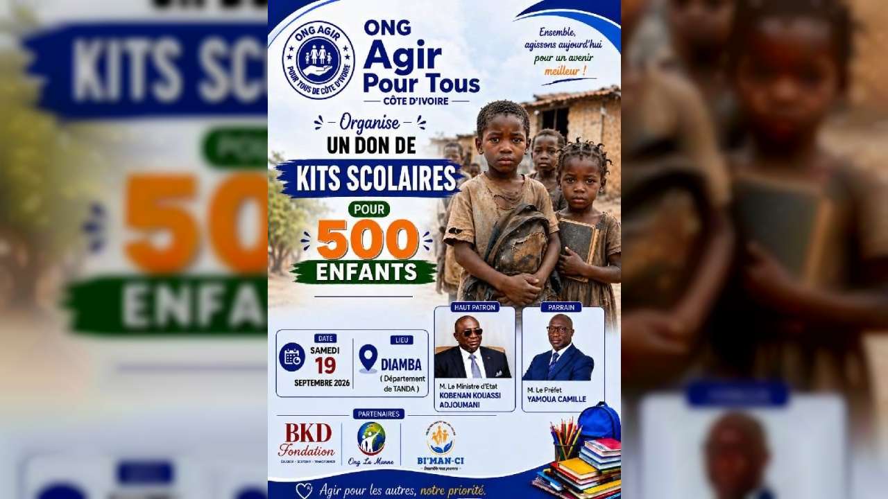 pour achats de kits scolaires