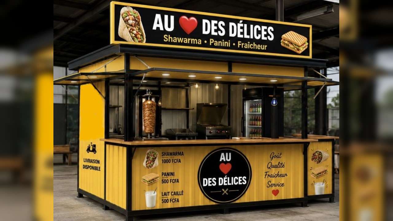 lancement de notre stand de Shawarma