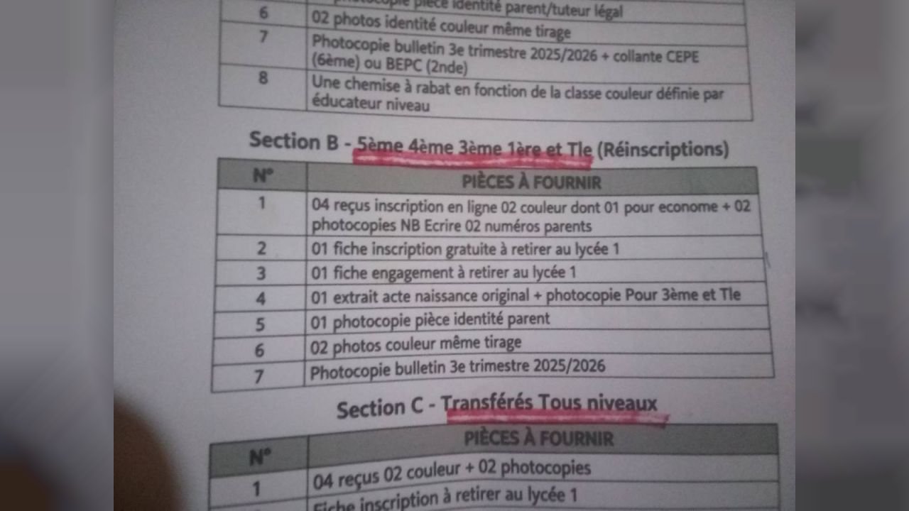 la rentrée scolaire